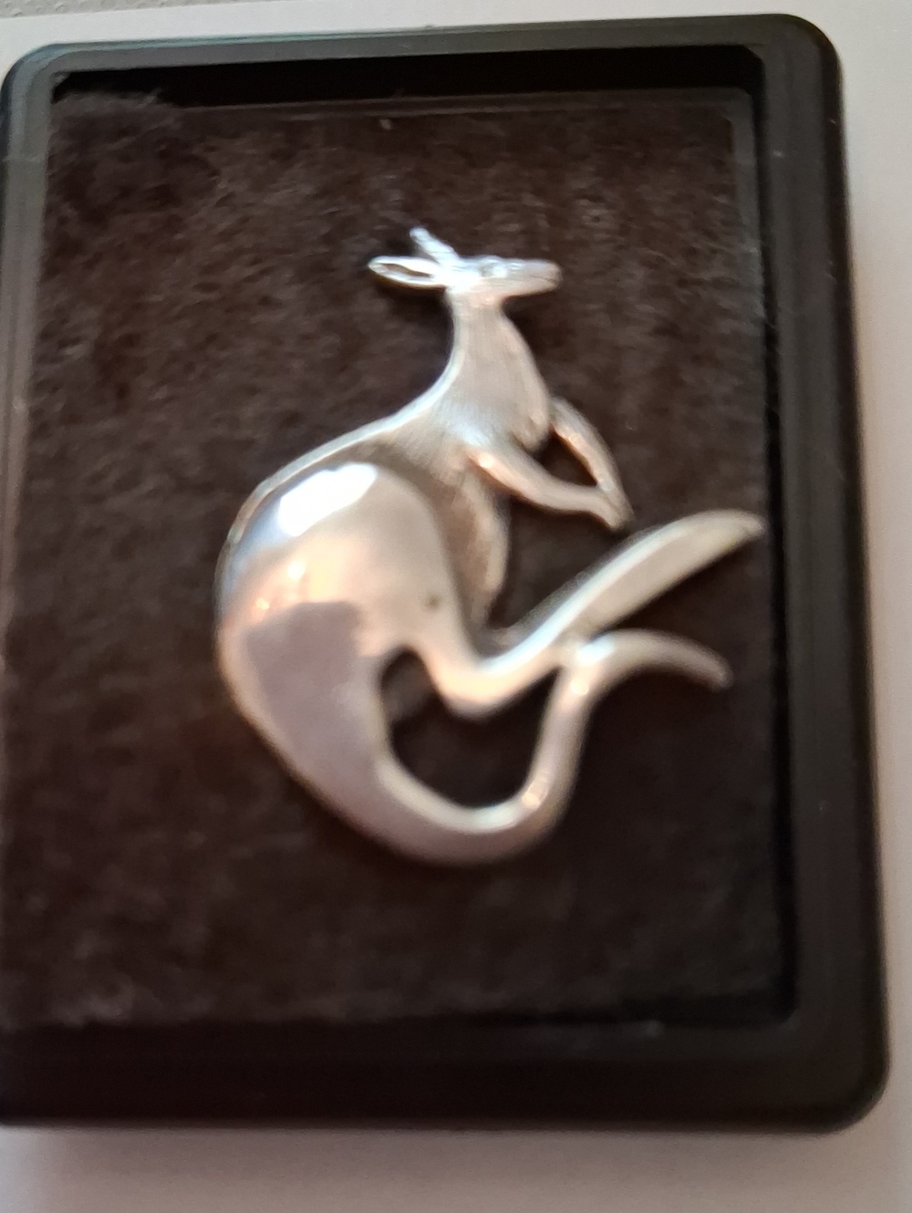 Sterling Silver Kangaroo Pin Brooch